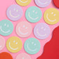 Smiley Face Paper Coasters – 16-Pack with Iridescent Foil Design! 