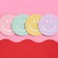 Party-Ready Smiley Coasters – 16-Pack Thick Paper Coasters with Shine! 