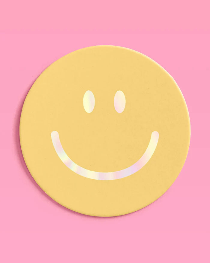 Cute & Fun Coasters – 16 Disposable Smiley Face Coasters for Parties & Events! 