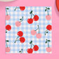 Cherry Print Napkins – Blue Gingham & Cherries, Perfect for Weddings & Birthdays! 